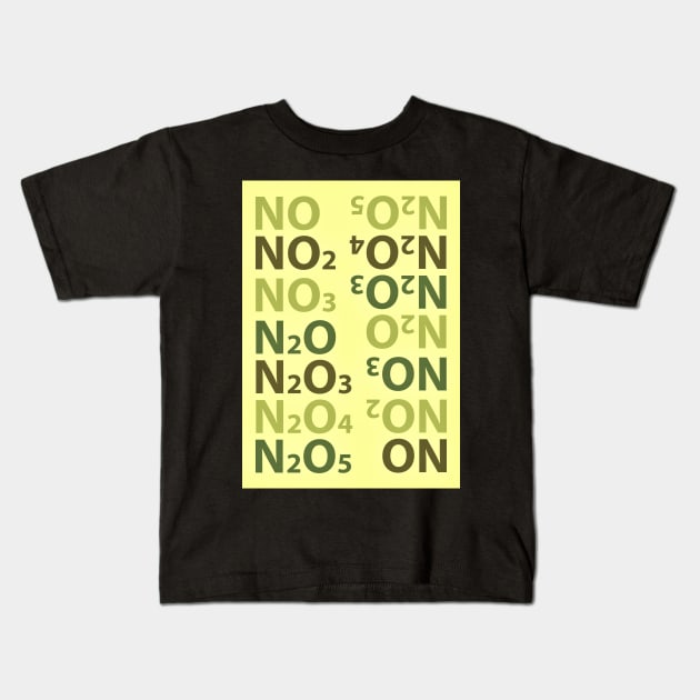 Nitrogen green Kids T-Shirt by Anigroove